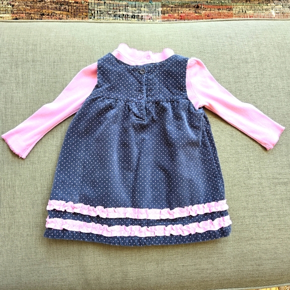 YoungHearts, Pink, Black & White Poodle Dress, Size 18 Months Tall - Picture 8 of 13